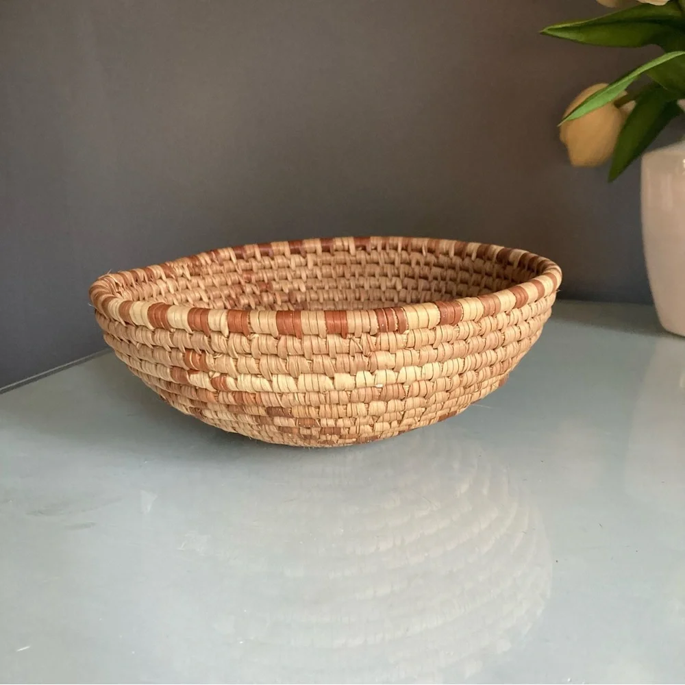 Handcrafted Brown Woven Basket